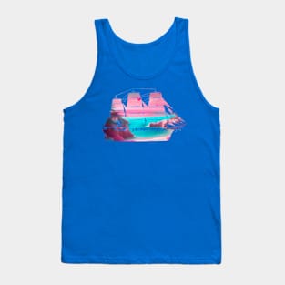 Bahamas sunset silhouette Tank Top